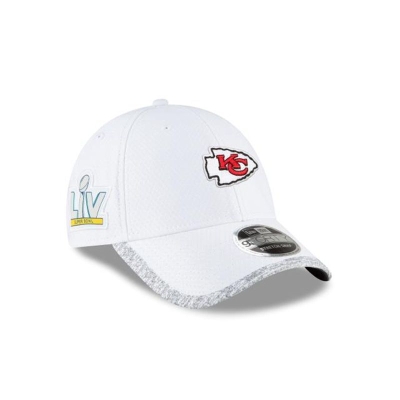 Kansas City Chiefs Gorra | New Era NFL Super Bowl Lv Sideline Stretch Snap 9forty Adjustable Cap Mexico - Blancos